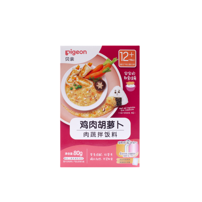 贝亲肉蔬拌饭料（鸡肉胡萝卜）